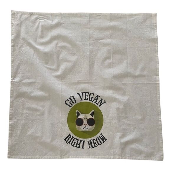 BUNDLE of Cotton Vegan Kitchen Flour Sack Towels - Picture 2 of 5